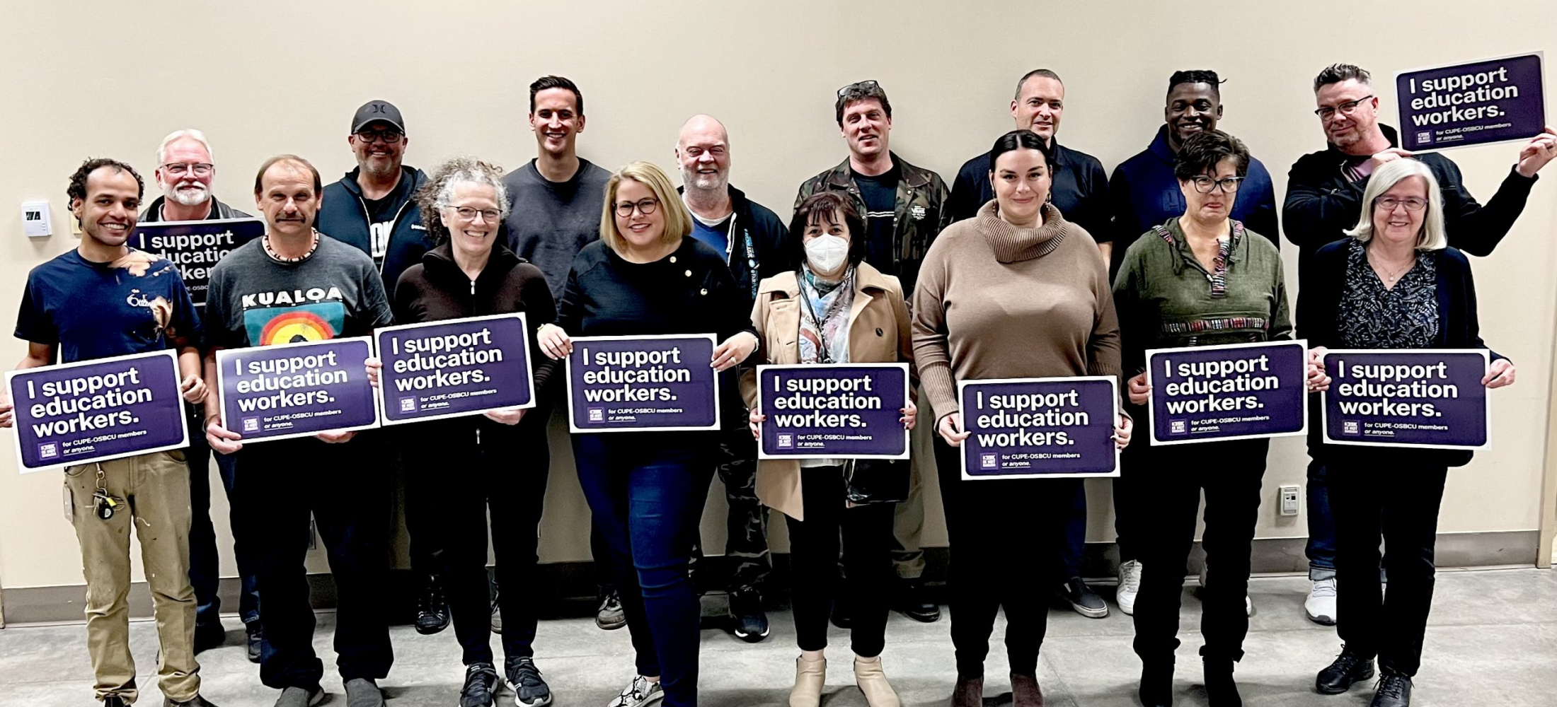 Support for OSBCU-CUPE Education Workers