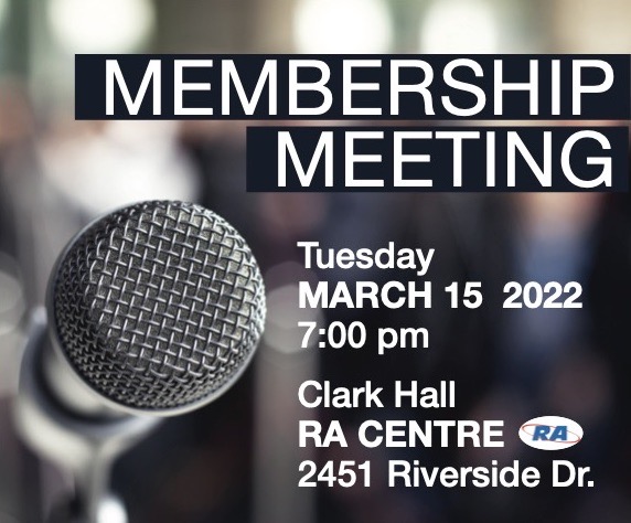 Membership Meeting: 15 March 2022