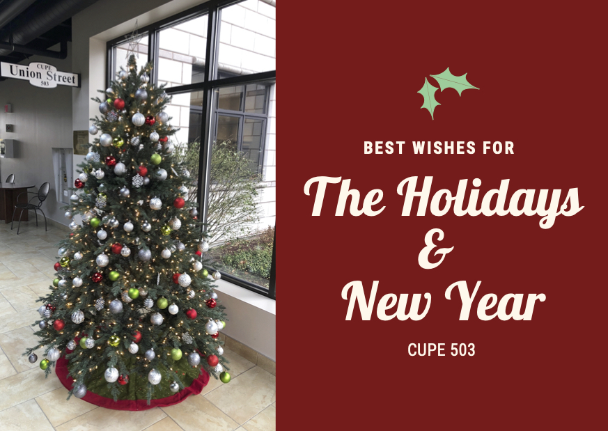 Happy Holidays from CUPE 503