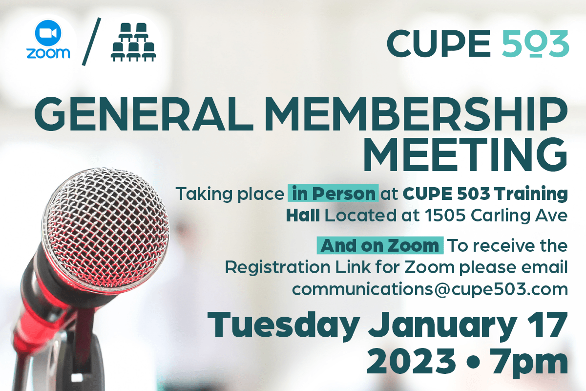 Membership Meeting: 17 January 2023