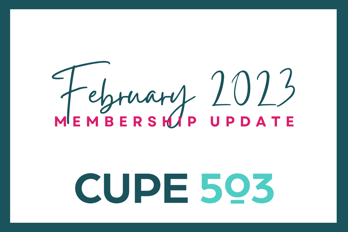 Membership Update: February 2023
