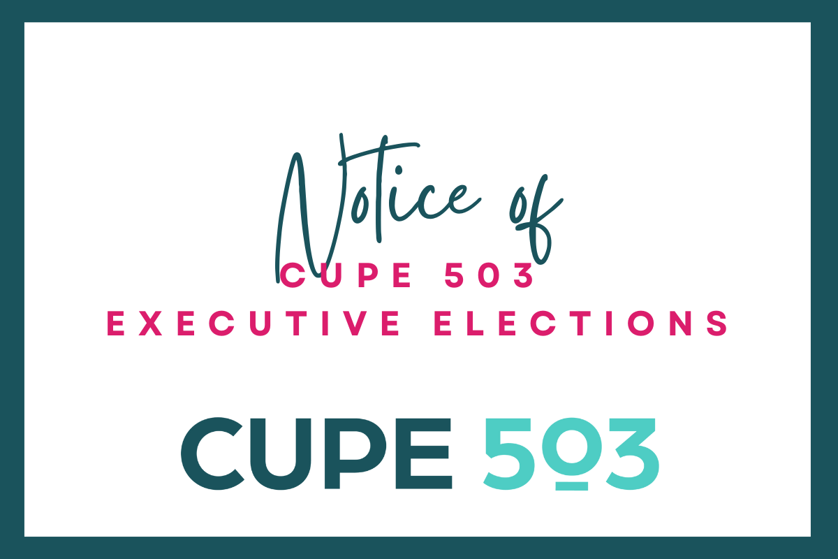 CUPE 503 Executive Elections