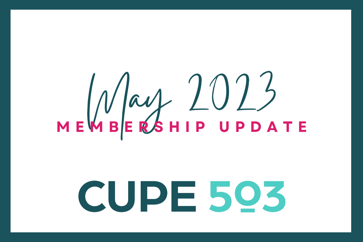 Membership Update: May 2023