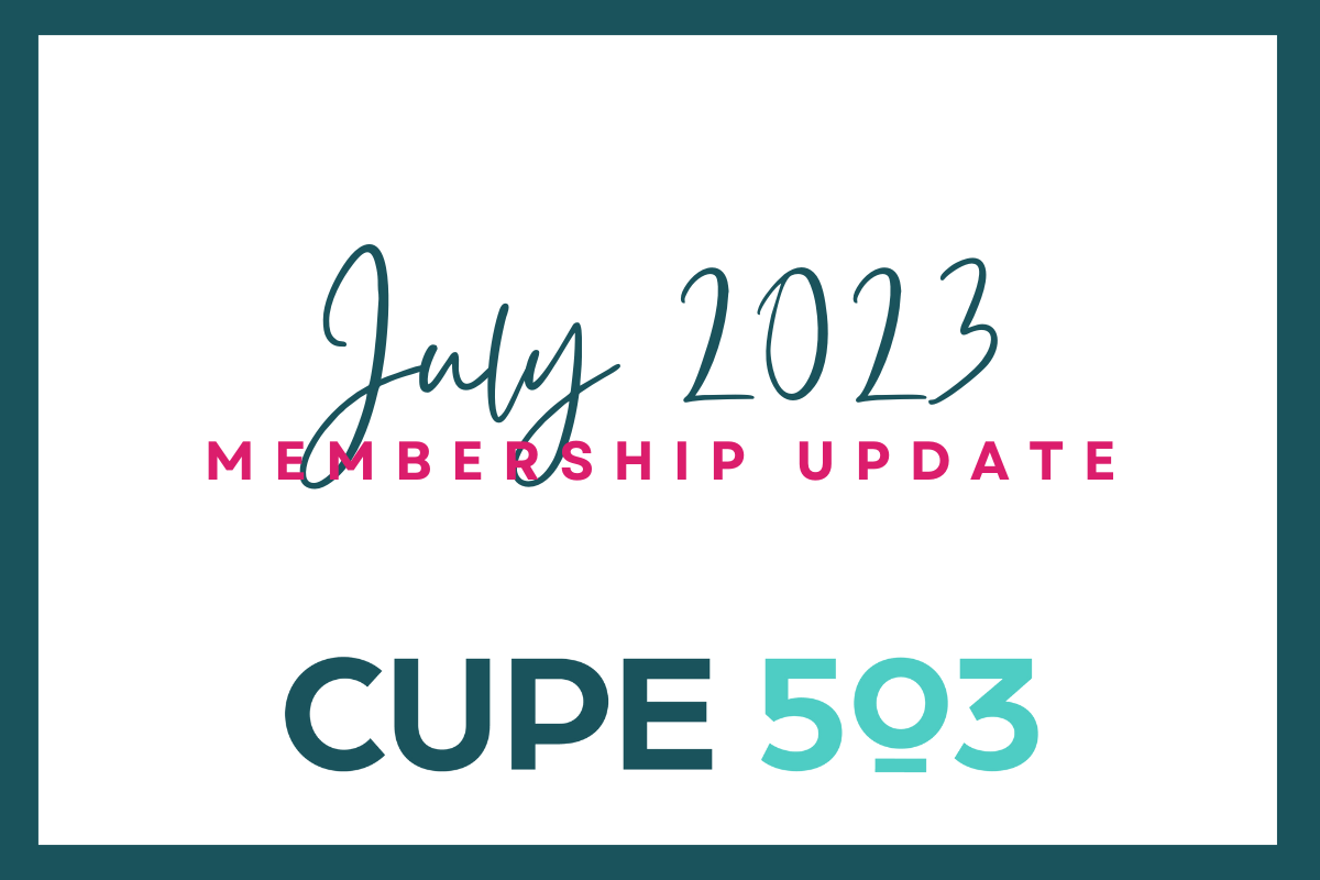 Membership Update: July 2023
