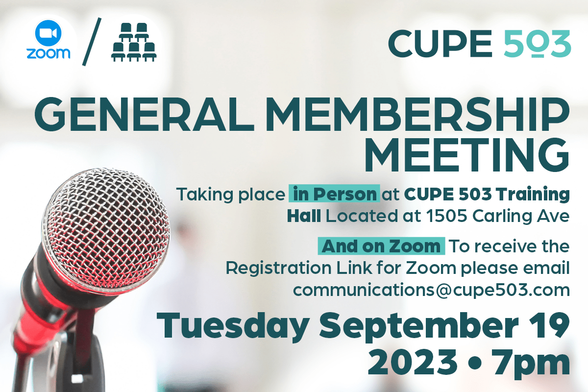 Membership Meeting: 19 September 2023