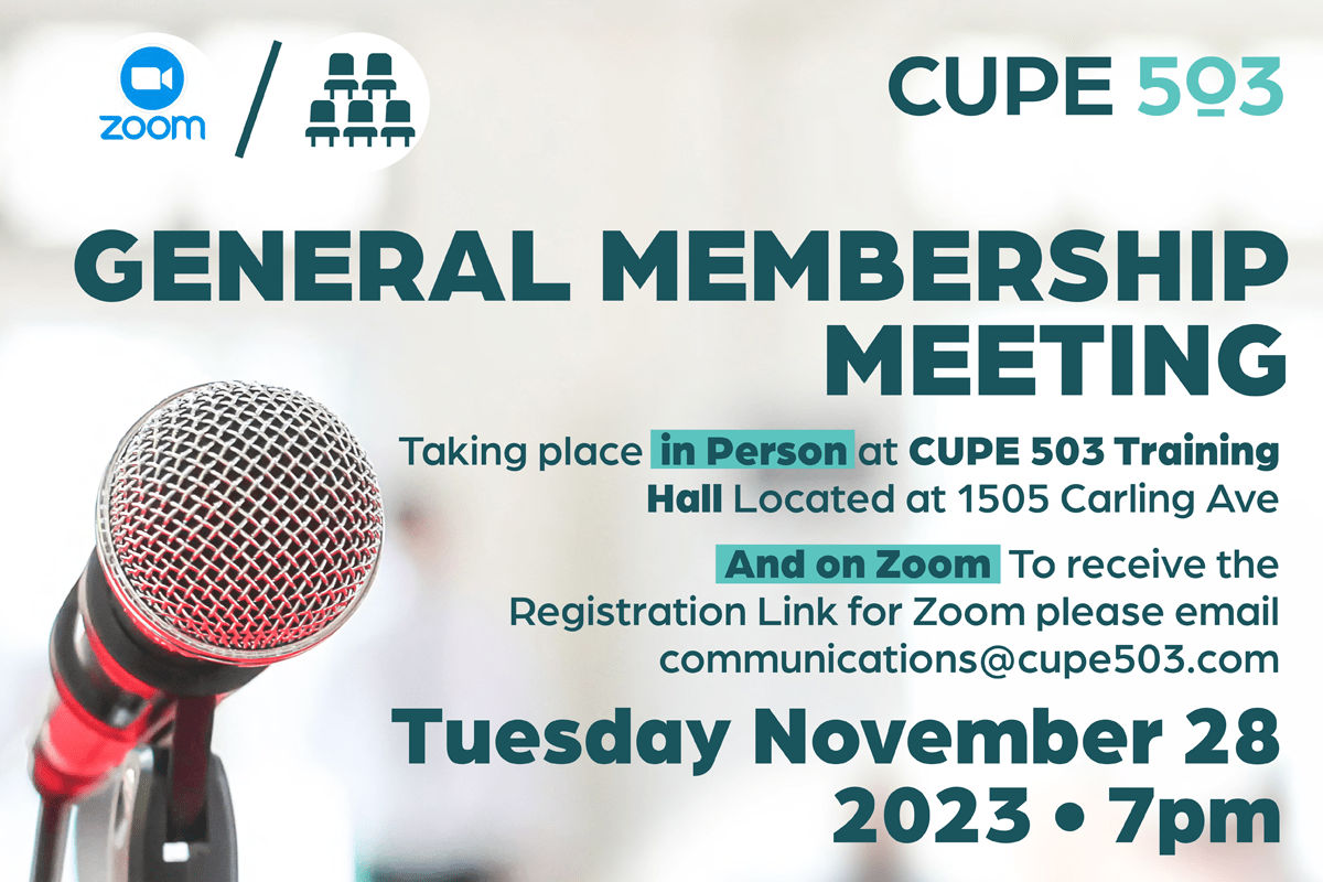 Membership Meeting: 28 November 2023