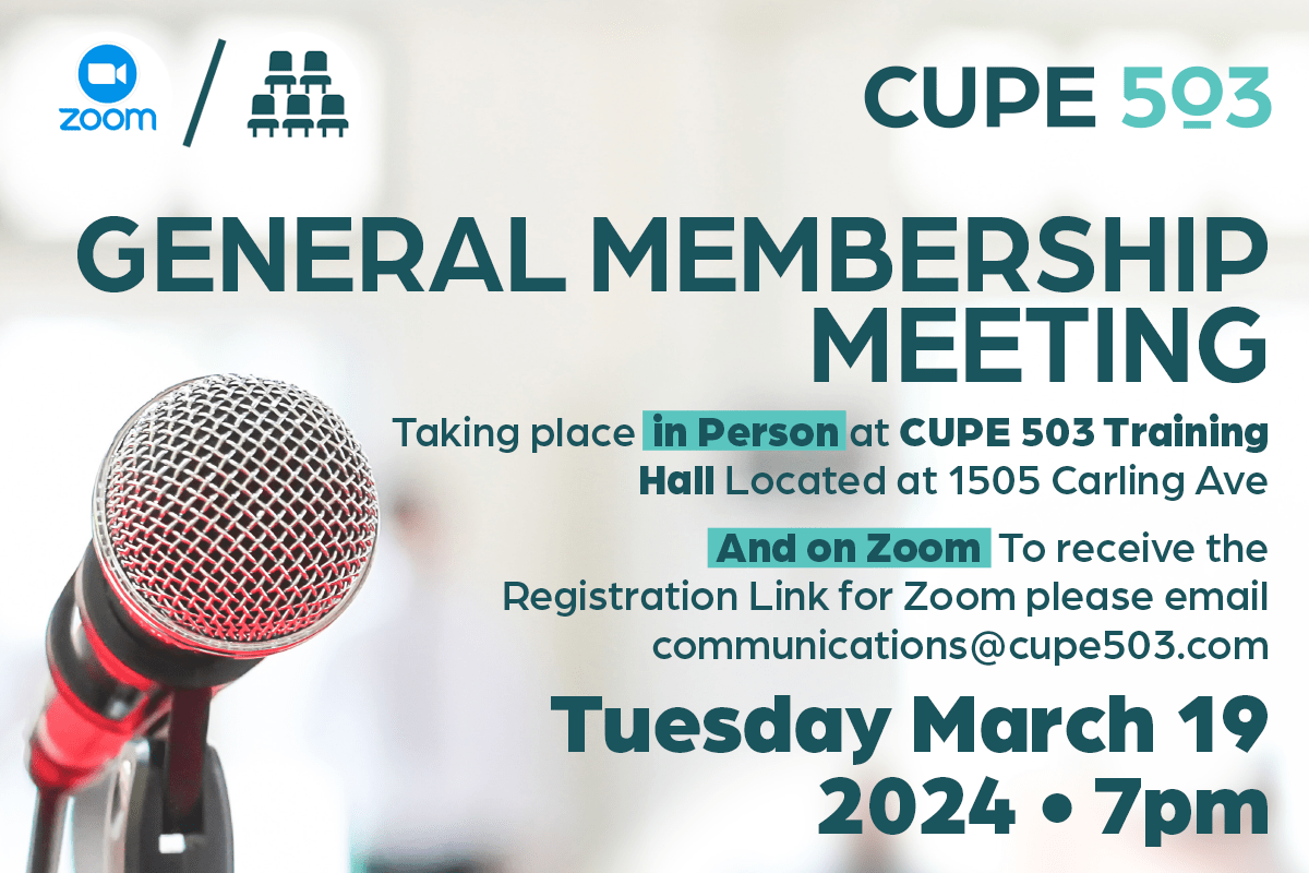 Membership Meeting: 19 March 2024