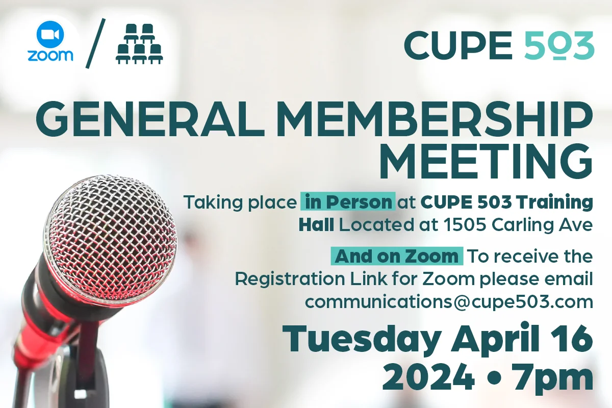 Membership Meeting: 16 April 2024